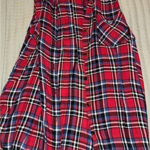 Rock & Republic Red and Blue Plaid Sleeveless Top